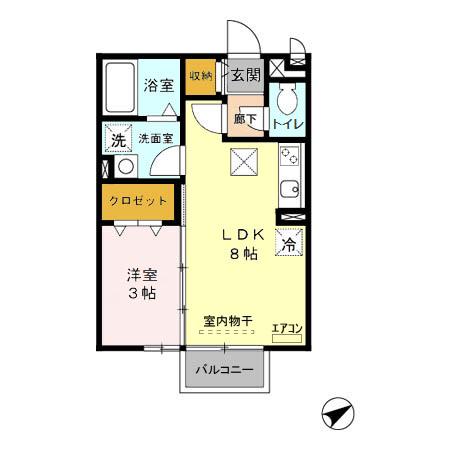 アルバ Bの間取り