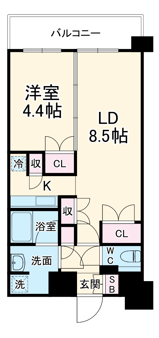 レジデンスエアポートの間取り