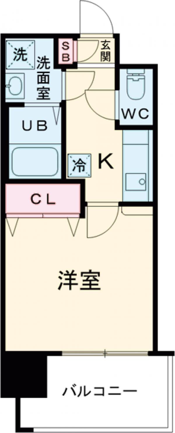 エンクレスト博多駅前Ⅲの間取り