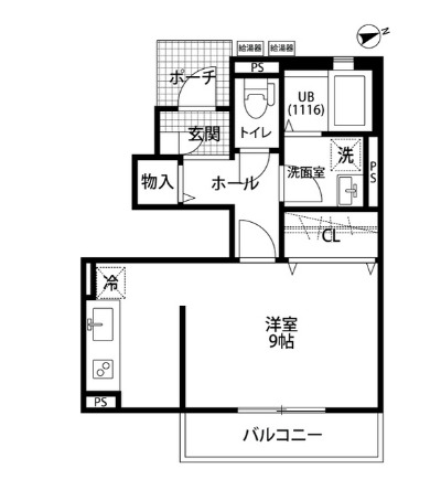 クレール ヴェールメゾンⅠの間取り