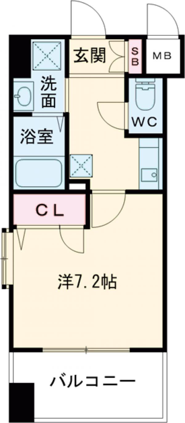 エンクレスト薬院Ⅲの間取り