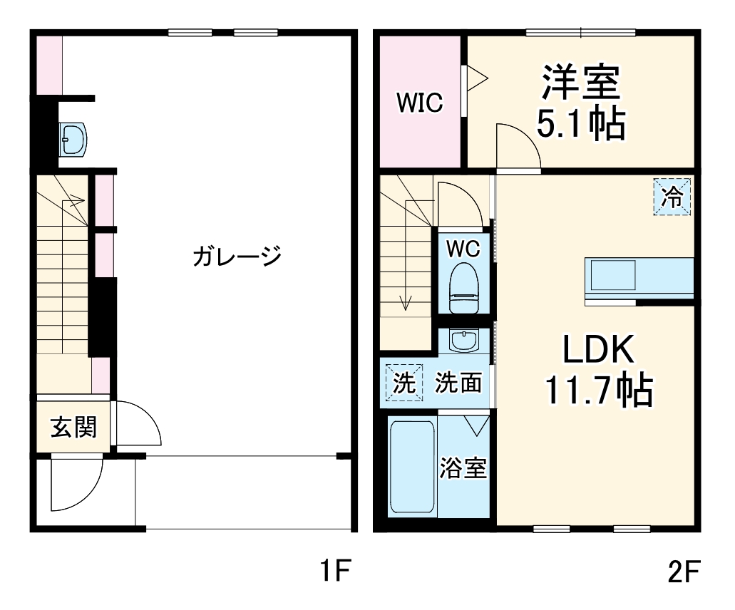 パインズガレージの間取り