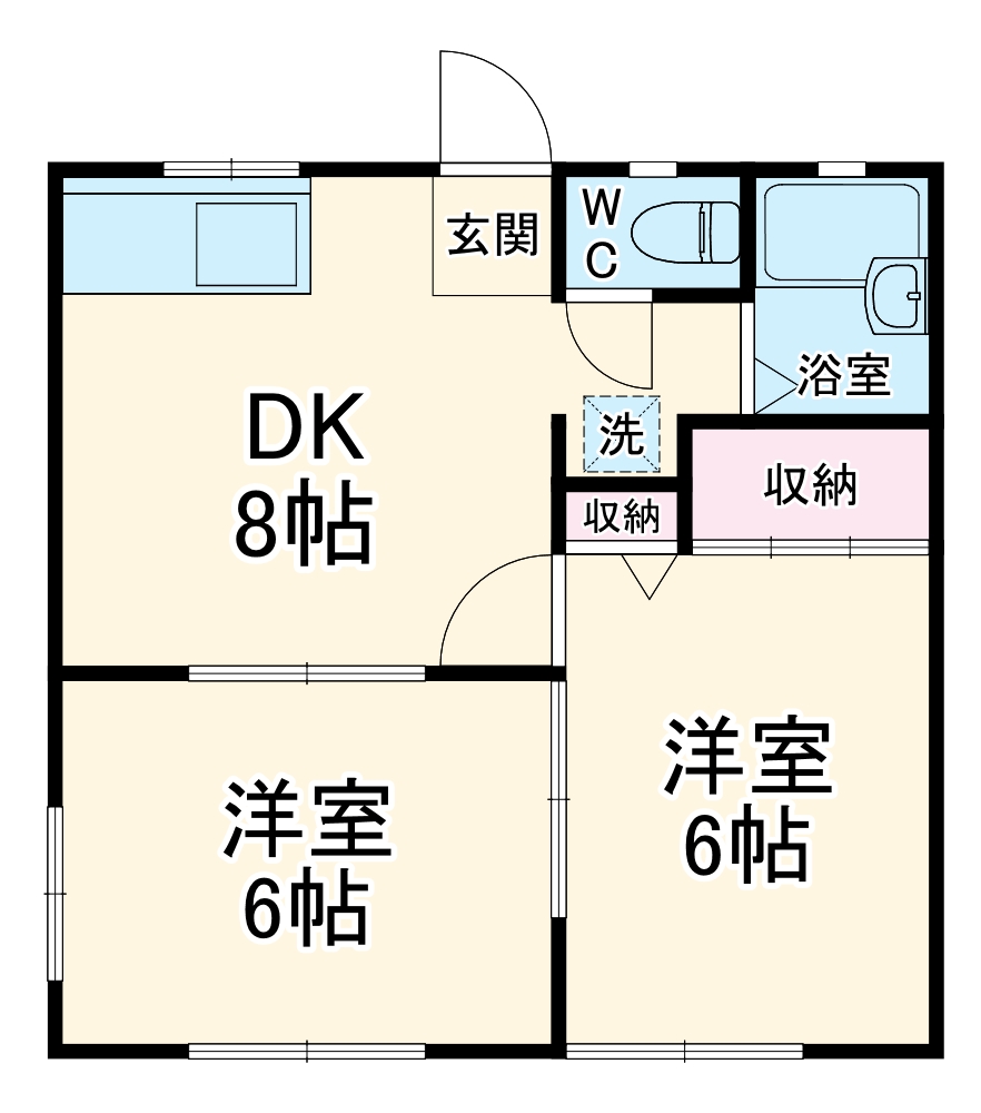 みなみハイツの間取り