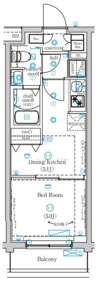 Mind Higashijujoの間取り