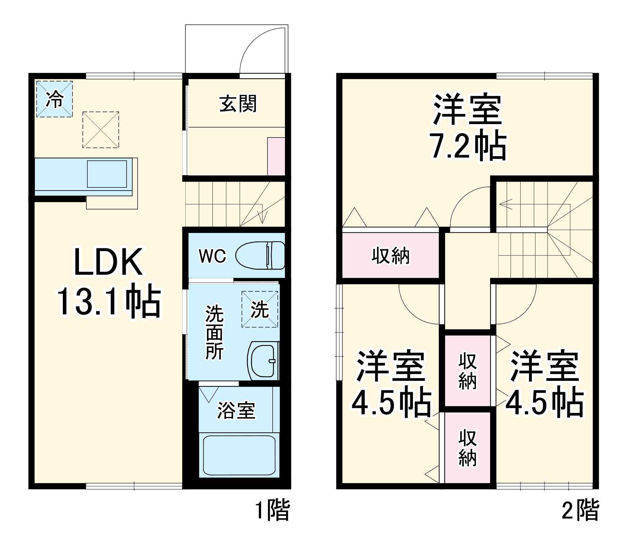 浦和区上木崎戸建の間取り