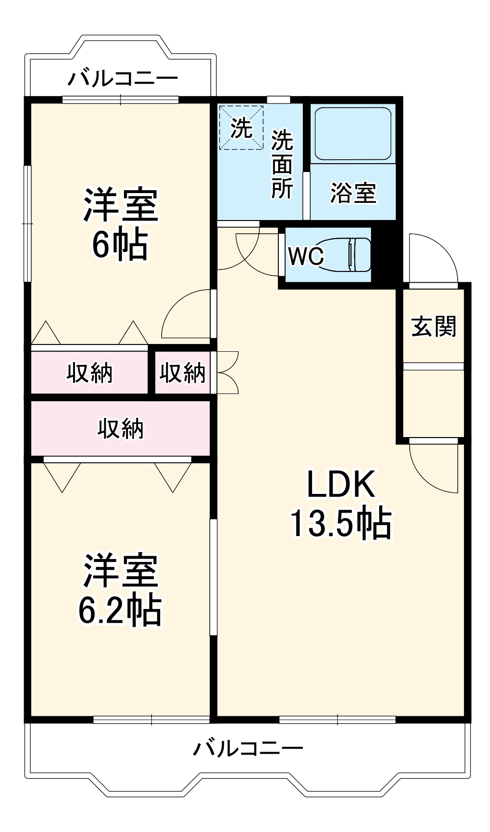 アンソレイユ・Kの間取り