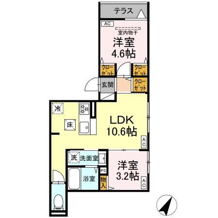 セレスティア柴又Ⅲの間取り