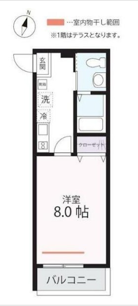 ハーミットクラブハウス鶴見市場Ⅱ(仮)の間取り