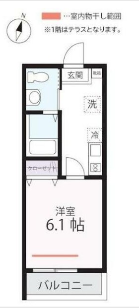 ハーミットクラブハウス鶴見市場Ⅱ(仮)の間取り