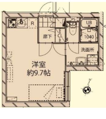 ＬＥＧＡＬＡＮＤ高田馬場・301号室の間取り