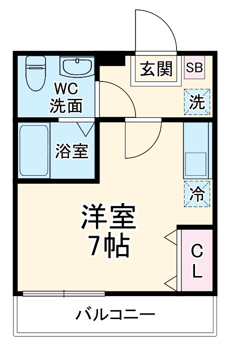 ハーミットクラブハウス 溝ノ口D号棟の間取り