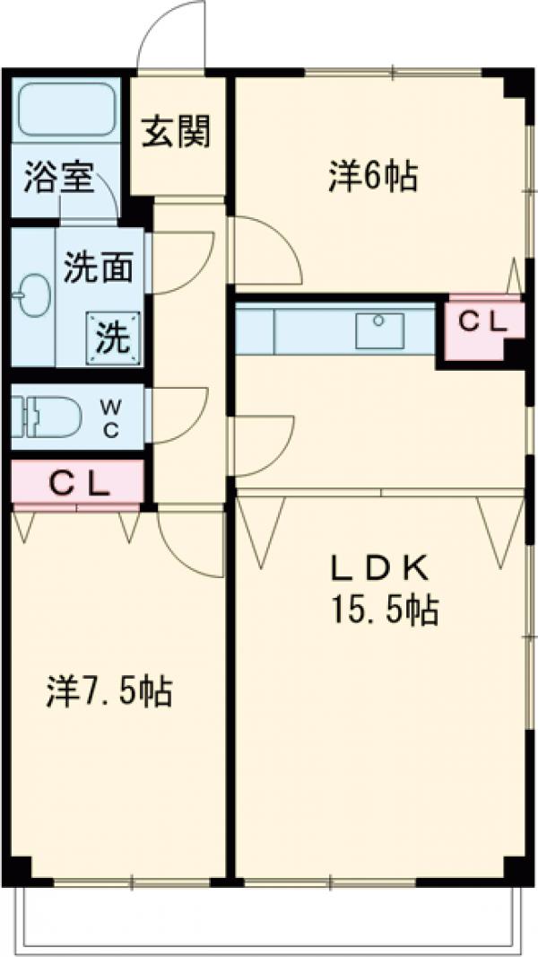 アパートメントカヤ田園調布の間取り