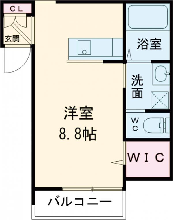 江戸川の完工年月(2025年11月)築の賃貸アパートの間取り