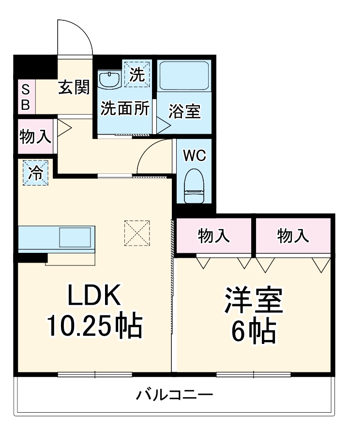 サンモールAの間取り