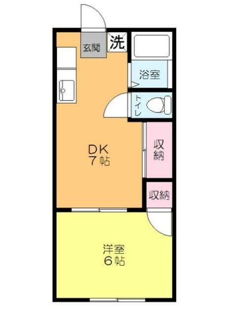 サンライズアパートメントAの間取り