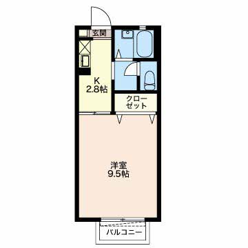 レシェンテKOTOBUKIの間取り