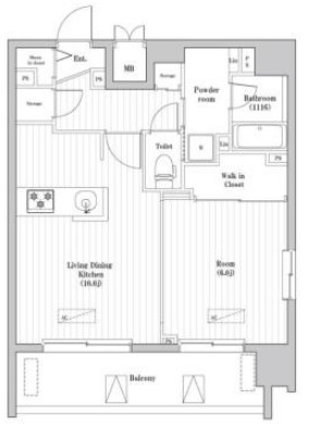 大森海岸レジデンスの間取り
