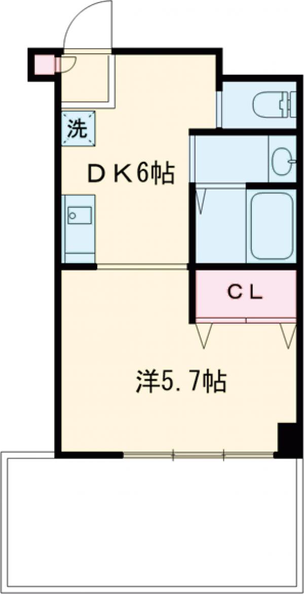 平町の完工年月(1988年6月)築の賃貸マンションの間取り