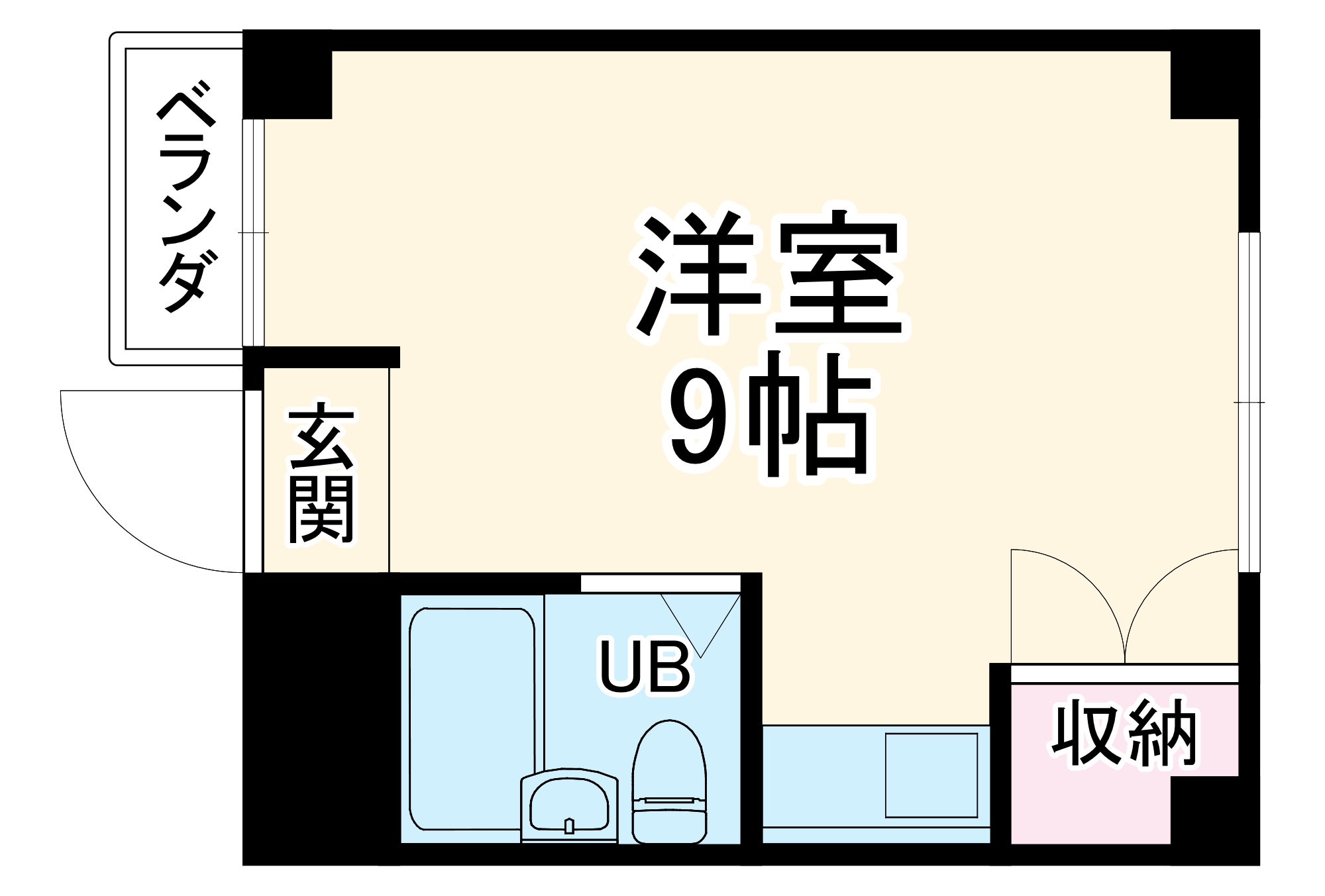 ツインナガセの間取り