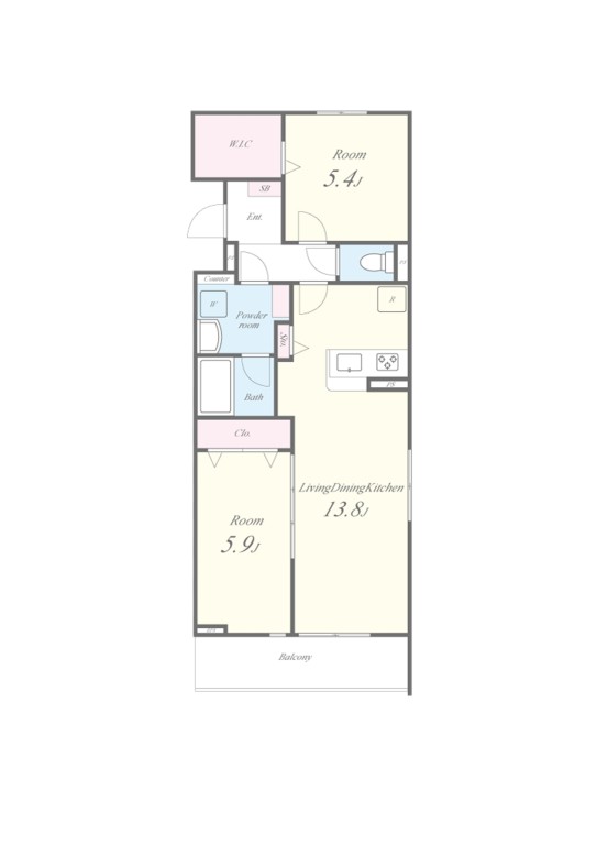 LUCIE TSⅡの間取り