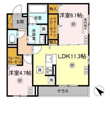 Aigretteの間取り
