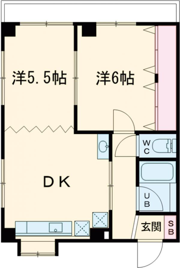 パレス高桑の間取り