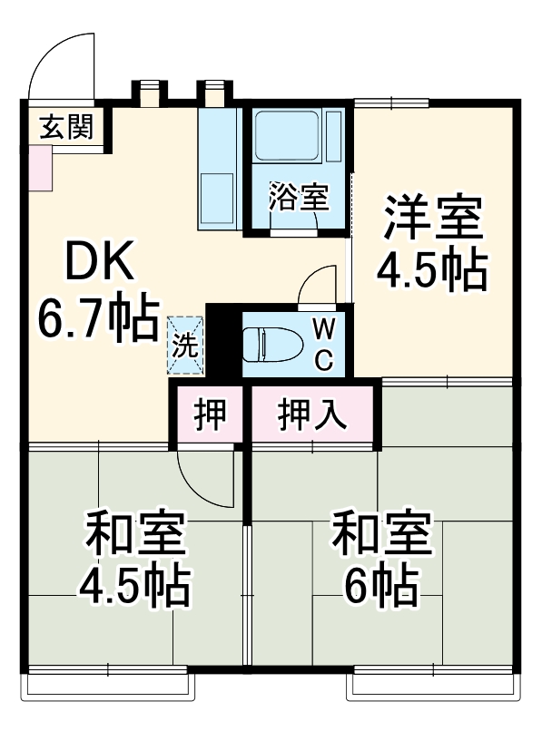 フォーブルヤマザキの間取り