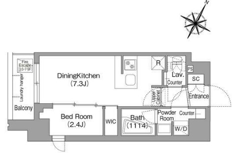 コンフォリア・リヴ新中野SOUTHの間取り