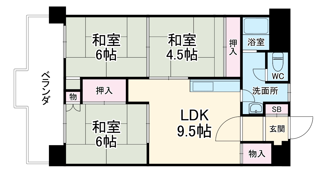グランハイツ西ノ京の間取り