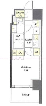 プライムメゾン板橋の間取り