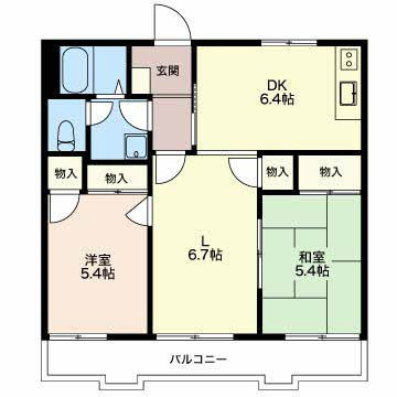 SSコーポ PAVOの間取り
