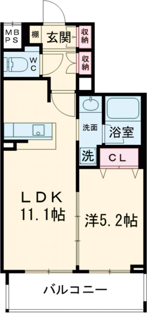 グランシュ長岡京の間取り