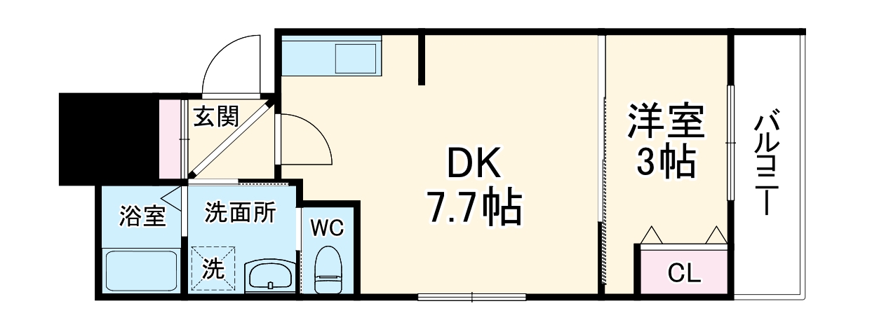 アドバンスコート五条丹波口の間取り