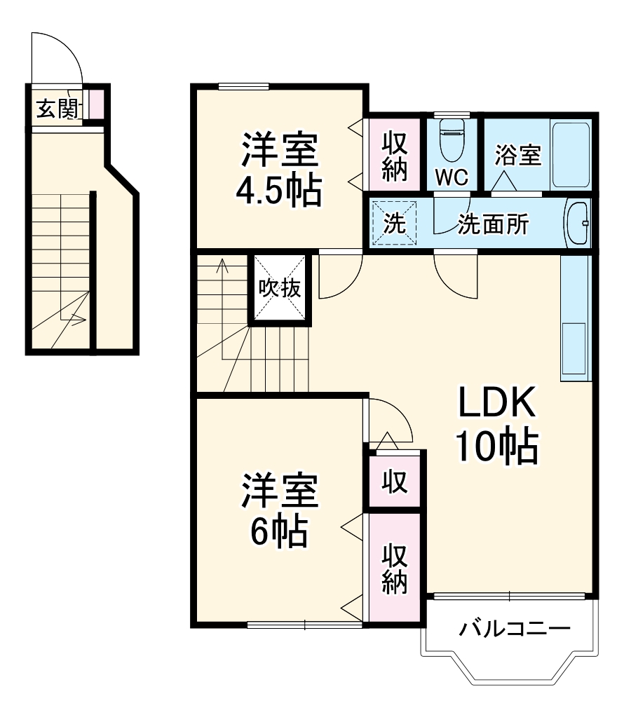 フラットプラザの間取り