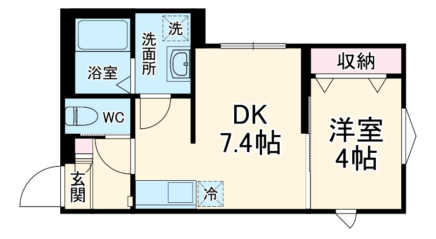 ブロンテ三ツ沢の間取り