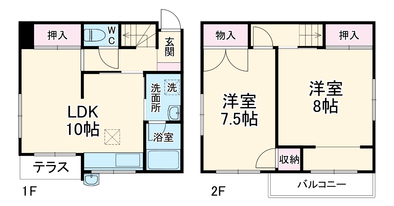 中沢アパートの間取り