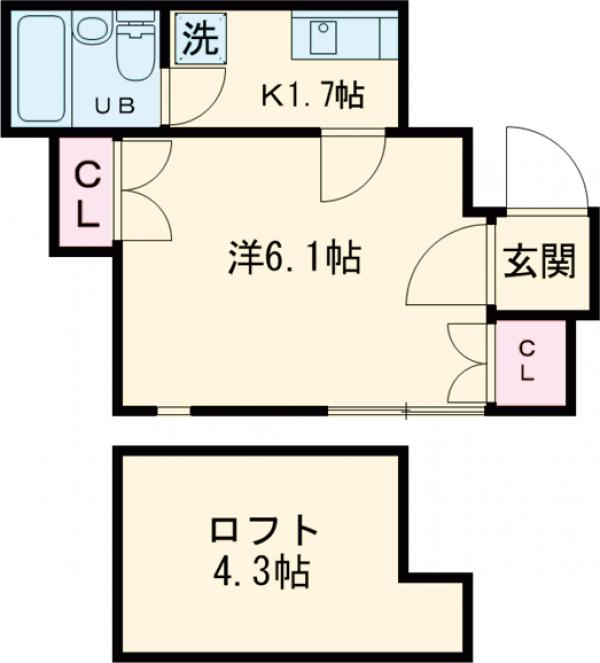 カーサ川口の間取り