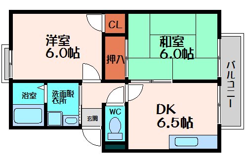 ガーデンハイツ小林2号の間取り