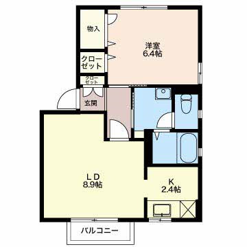 ライズコートBの間取り