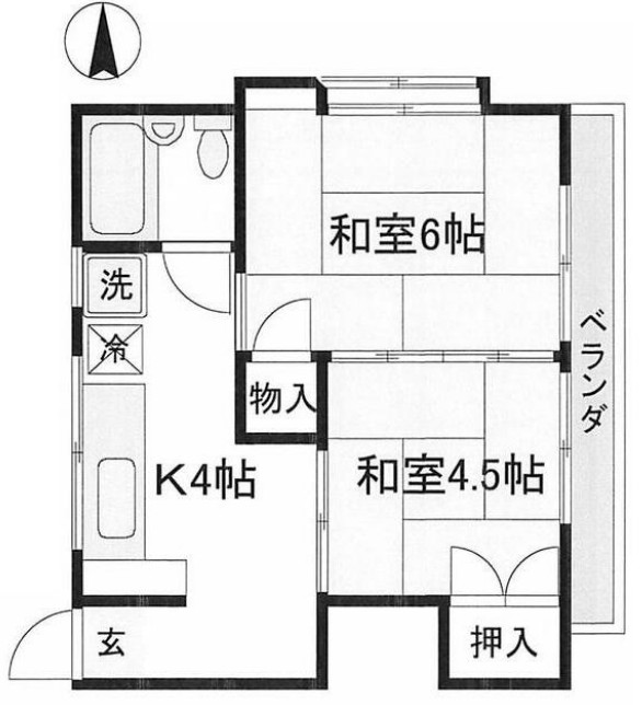 栄美荘の間取り