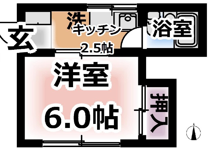 井坂荘の間取り