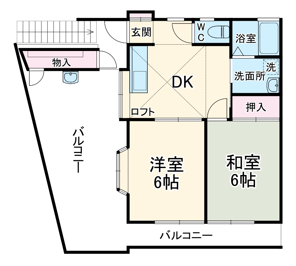金田神田アパートの間取り
