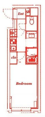 西早稲田の完工年月(2022年2月)築の賃貸マンションの間取り
