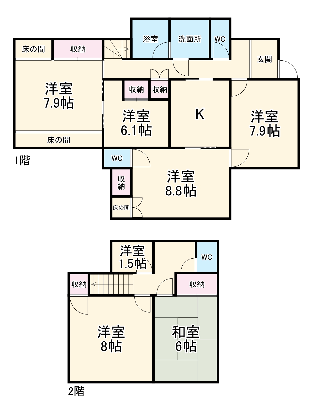 不入斗町一戸建ての間取り