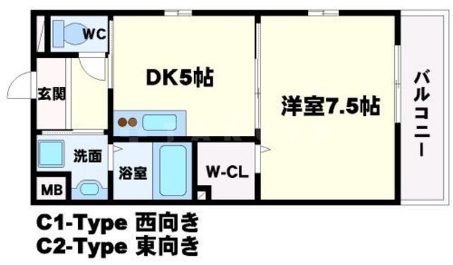 グランヴェール緑地の間取り