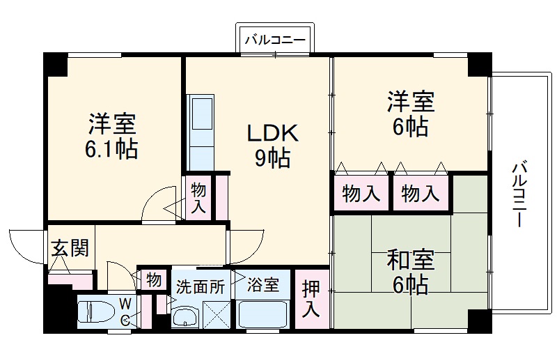 ドミールコートの間取り