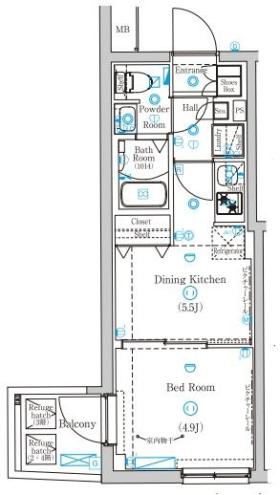 Mind Higashijujoの間取り