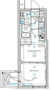 Mind Higashijujoの間取り