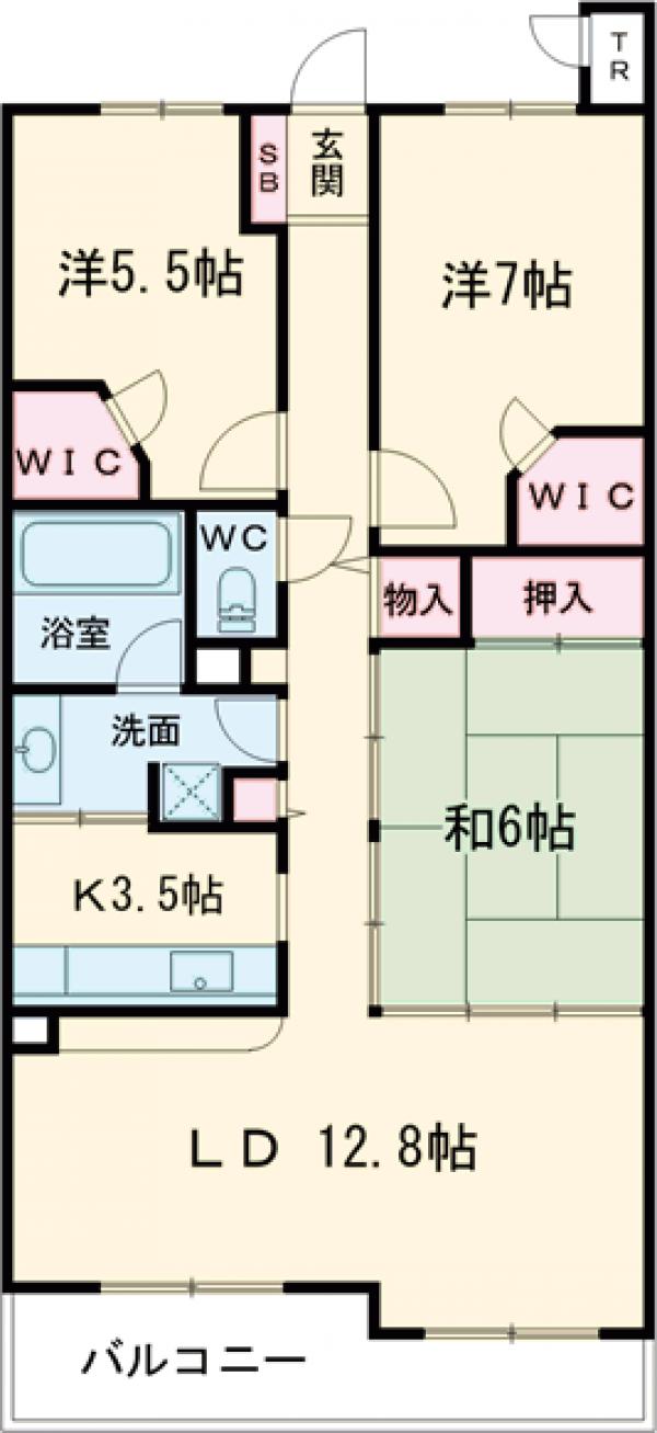 ニューロシティD棟の間取り