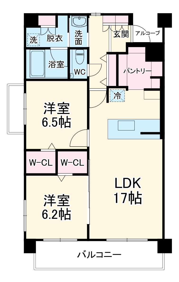 ピュアネス社台の間取り